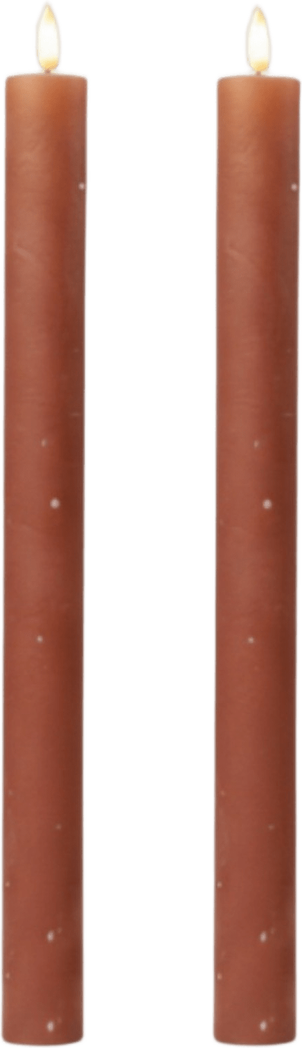 Luna Led-konljus 2 St, från Led Nordic, i färgen Brun.