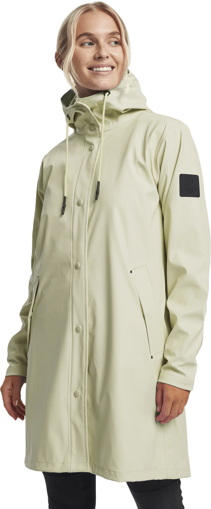 Apelviken Rain Coat Women, från Tenson, i färgen sand.