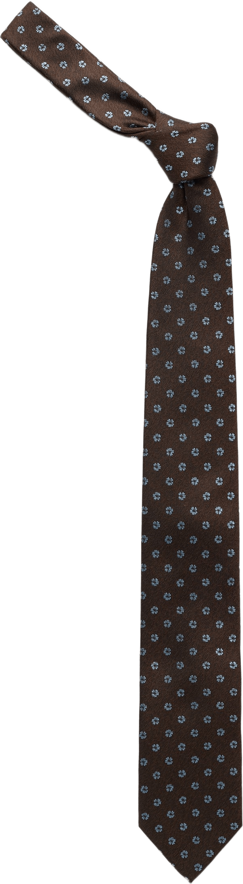 Silk Woven Floral Tie, från John Henric, i färgen brown.