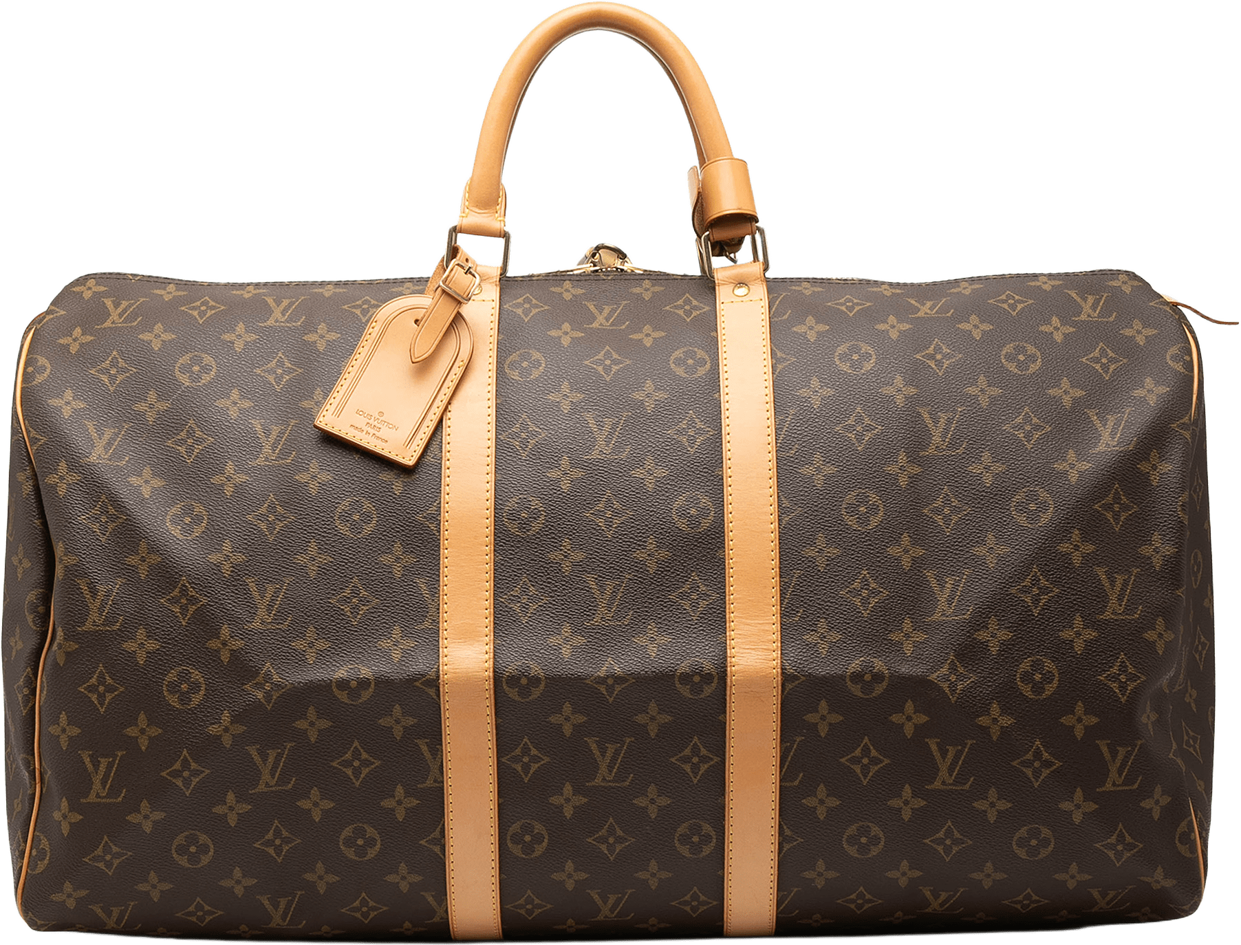 Louis Vuitton Monogram Keepall 55, från Luxclusif, i färgen brown.