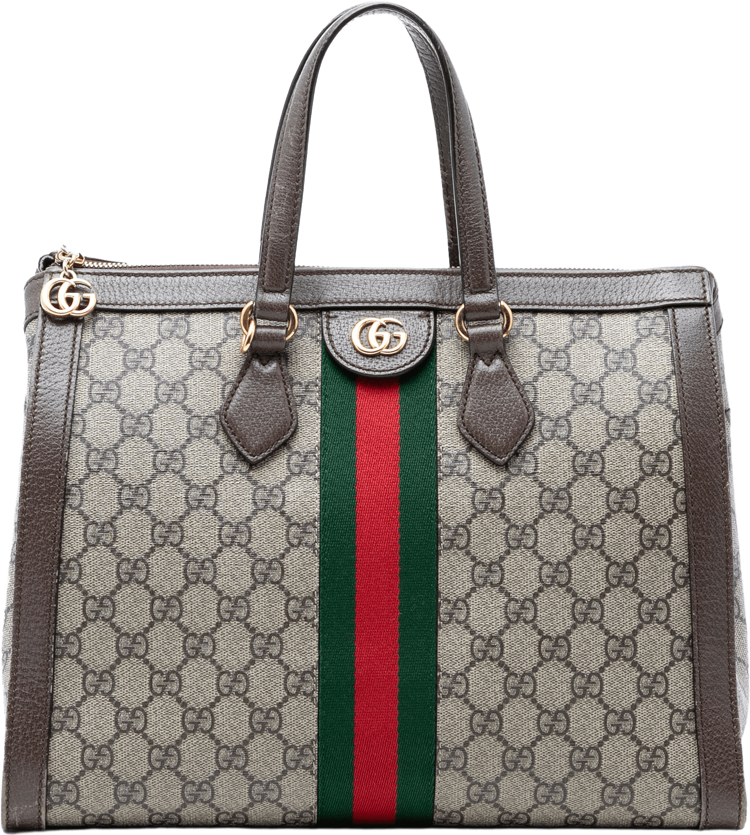 Gucci Gg Supreme Ophidia Satchel, från Luxclusif, i färgen beige.