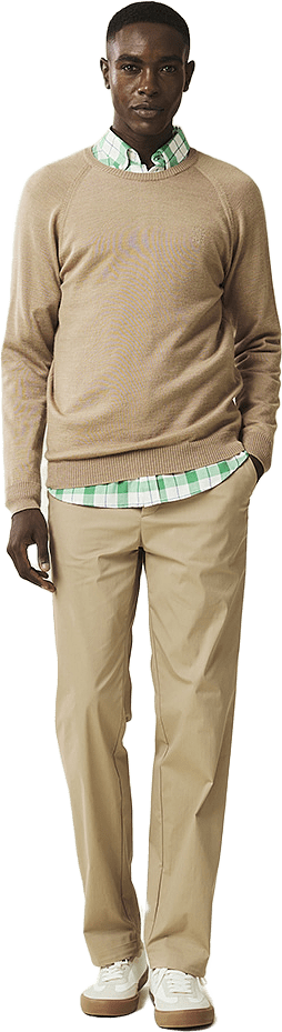 Dean Merino Crew Neck Sweater, från Lexington, i färgen beige.