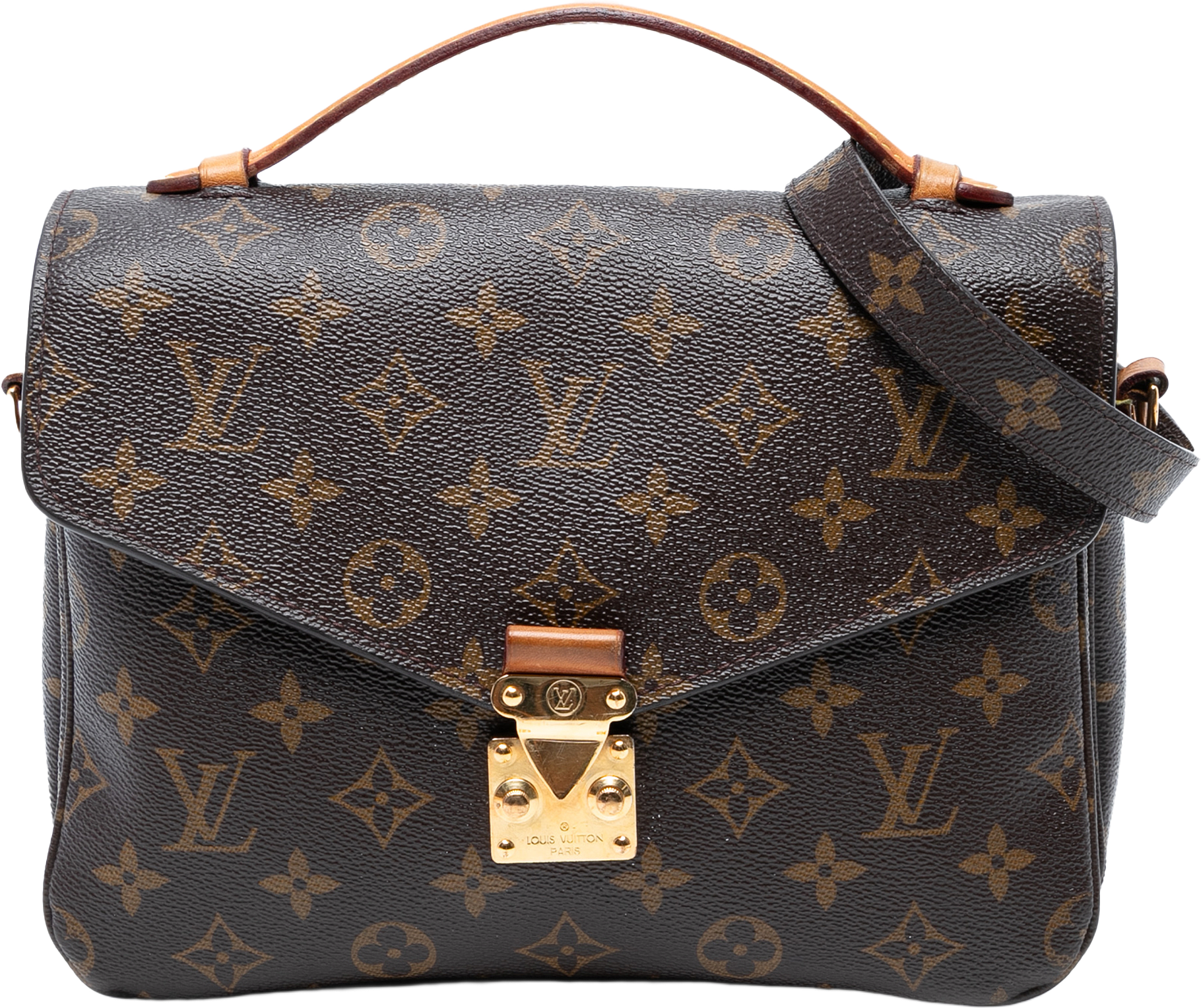 Louis Vuitton Monogram Pochette Metis, från Luxclusif, i färgen brown.