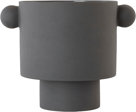 Inka Kana Pot, från OYOY Living, i färgen anthracite.