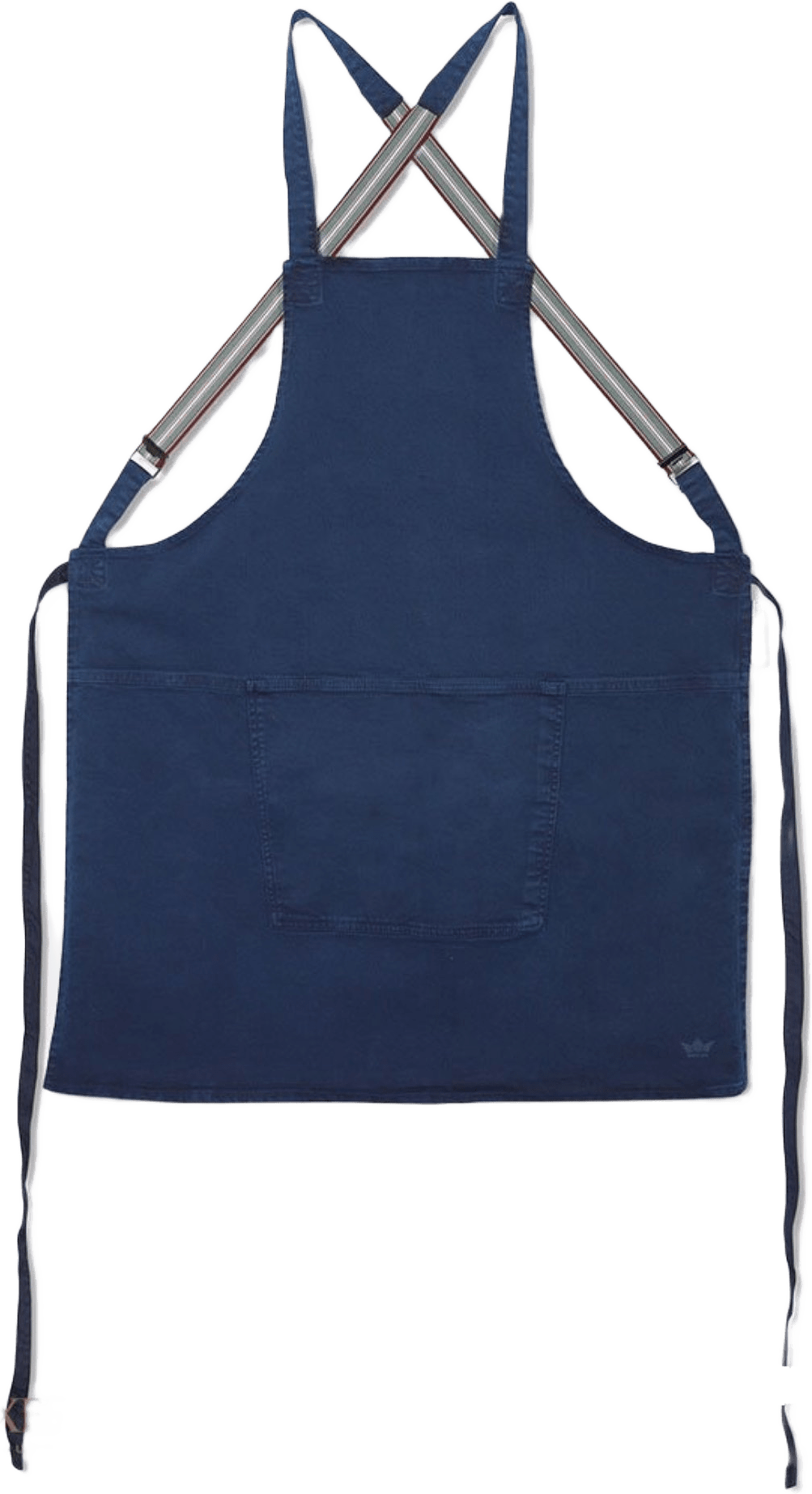 Förkläde Med Hängslen 65 X 77 Cm, från Dutchdeluxes, i färgen blue.