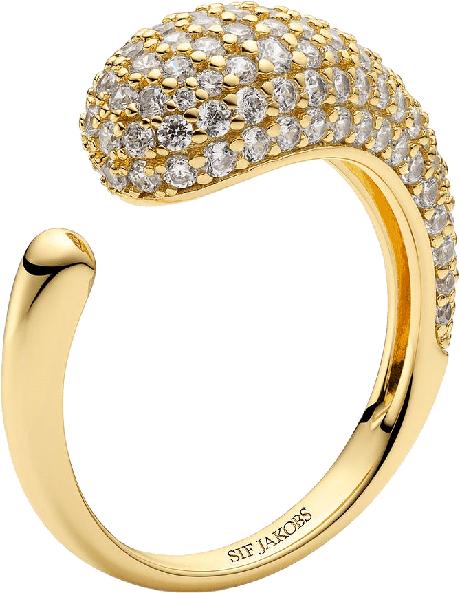 Ring Goccia Piccolo, från Sif Jakobs Jewellery, i färgen gold.