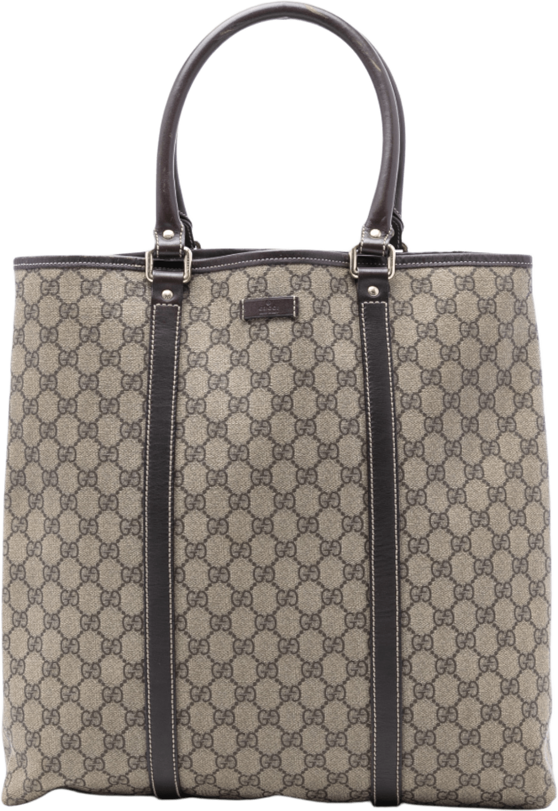 Gucci Gg Supreme Joy Vertical Tote, från Luxclusif, i färgen beige.