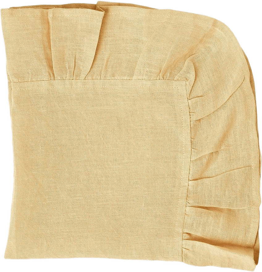 Bell Servett - 50x50 Cm, från Pick A Poppy, i färgen light yellow.