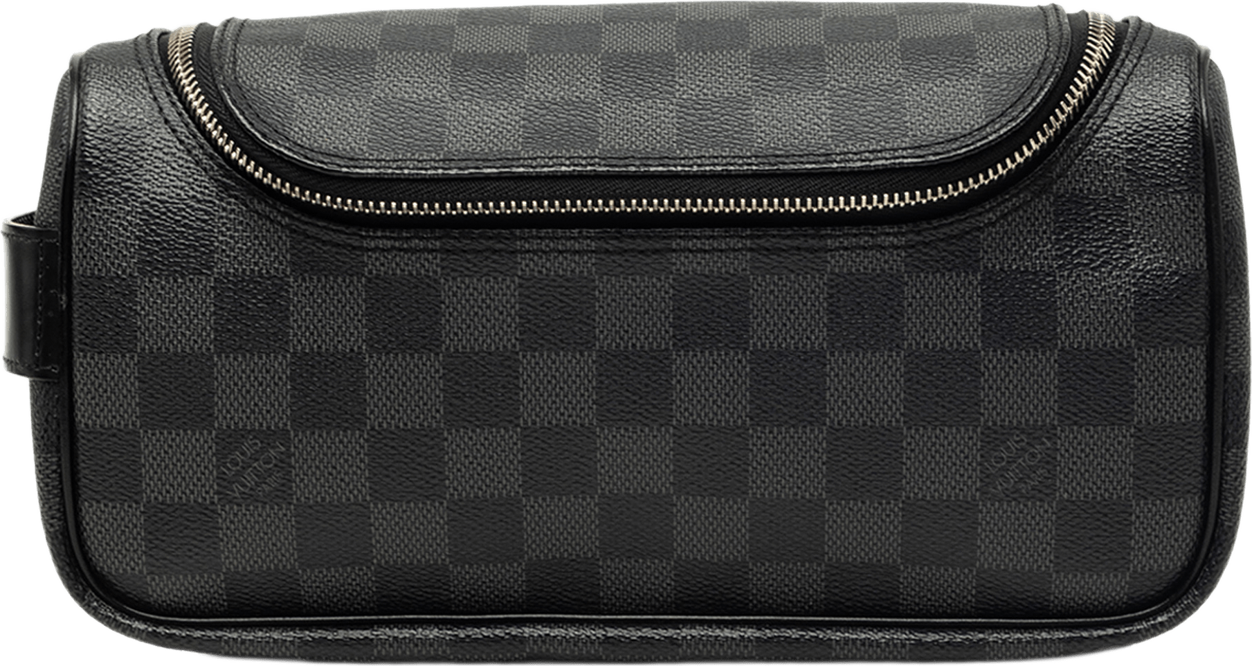Louis Vuitton Damier Graphite Toiletry Pouch, från Luxclusif, i färgen svart.