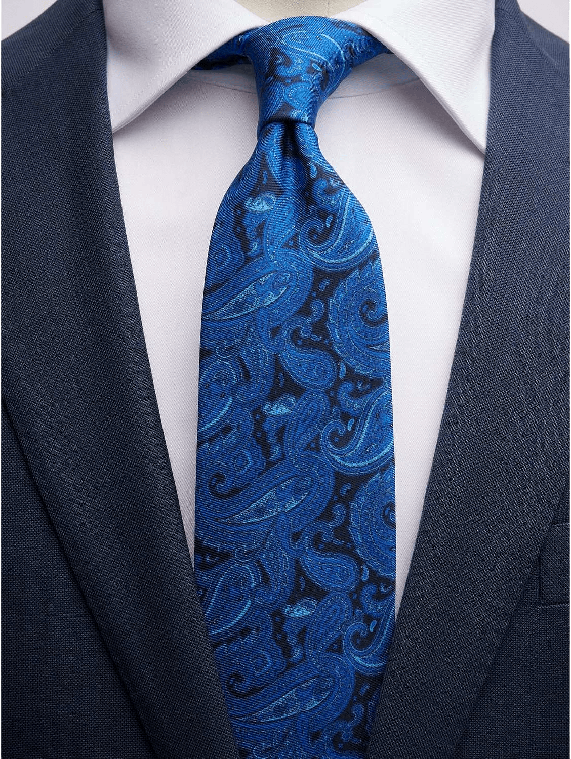 Tie Paisley, från John Henric, i färgen blue.