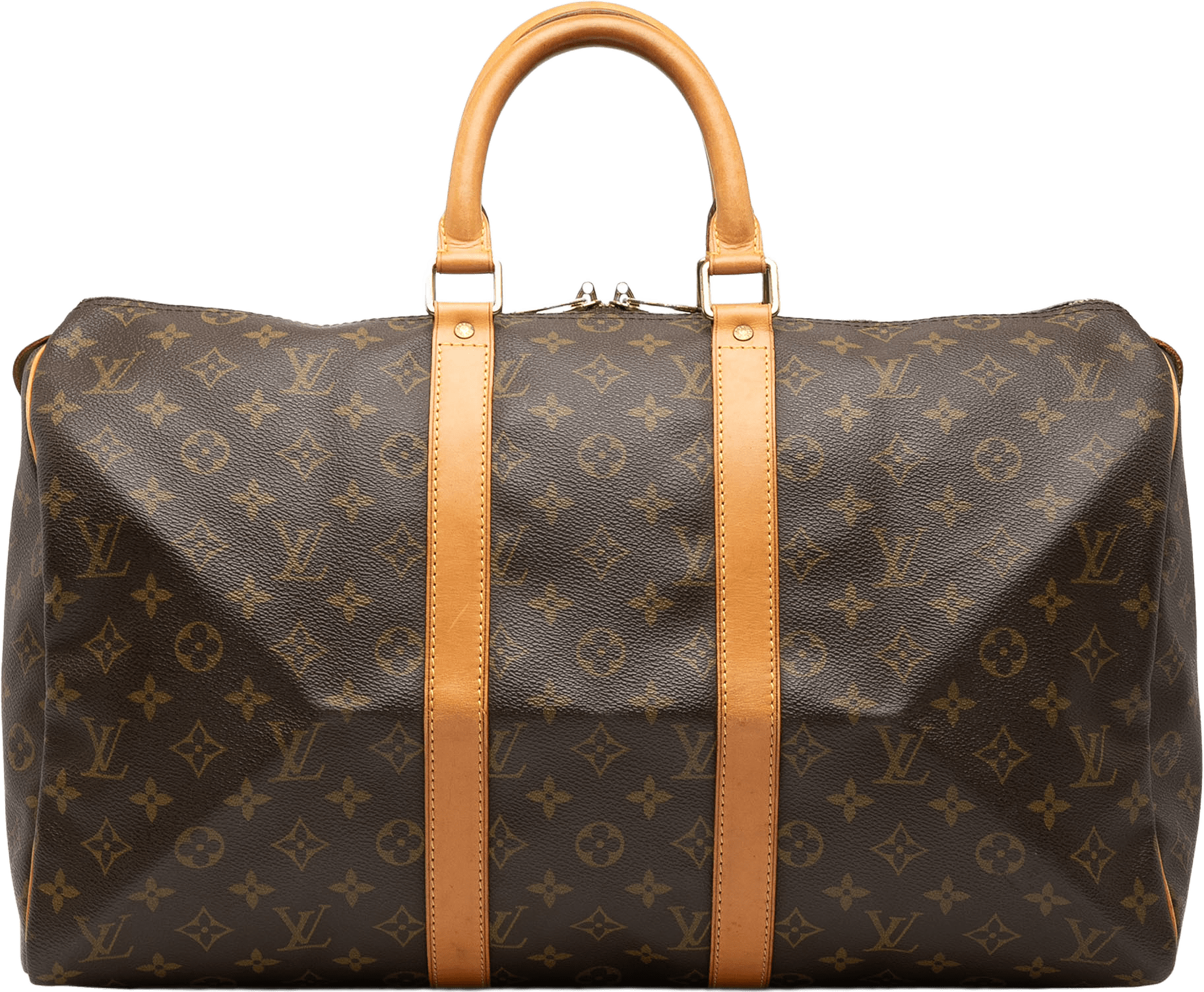 Louis Vuitton Monogram Keepall 45, från Luxclusif, i färgen brown.