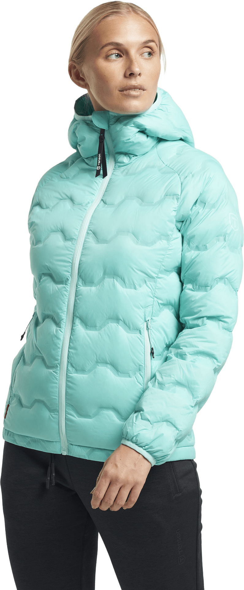 Txlite Shibui Down Jacket Women, från Tenson, i färgen ljusturkos.