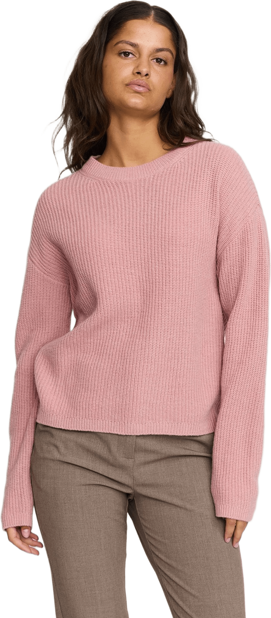 Srwest Knit - Zephyr Melange, från Soft Rebels, i färgen zephyr melange.