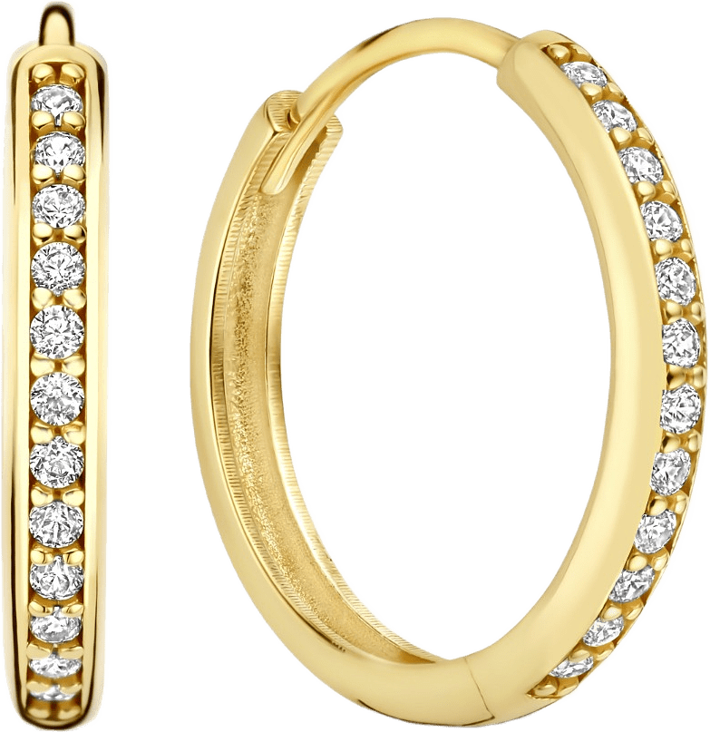 Le Marais 14 Karat Guld Creoler