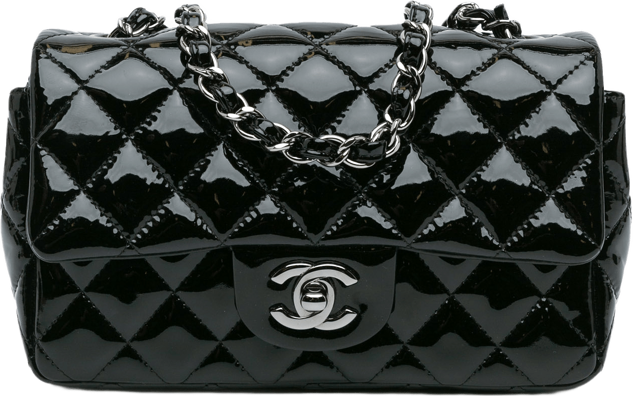 Chanel Mini Rectangular Classic Patent Single Flap