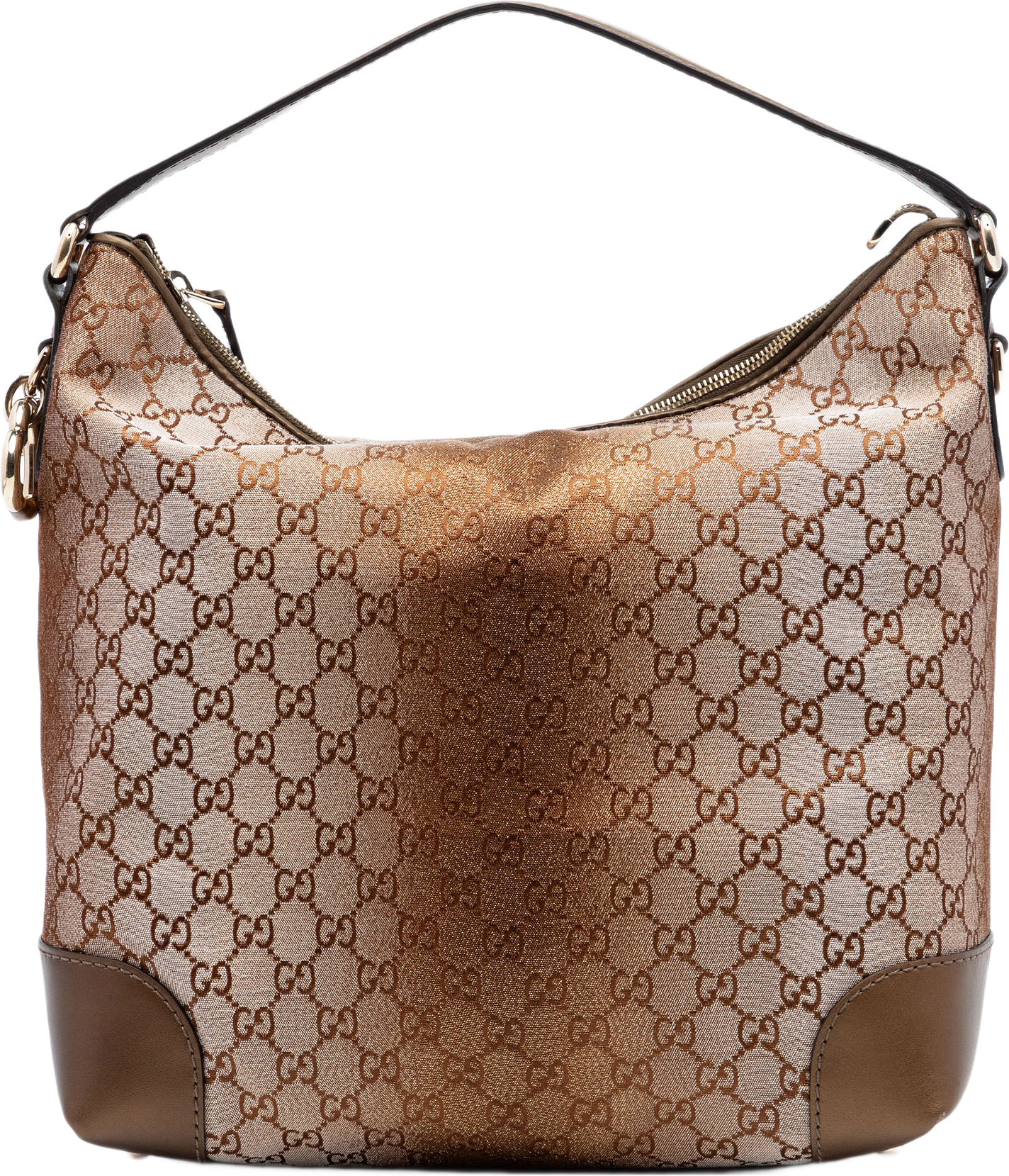 Gucci Gg Lurex Heart Bit Shoulder Bag, från Luxclusif, i färgen bronze.