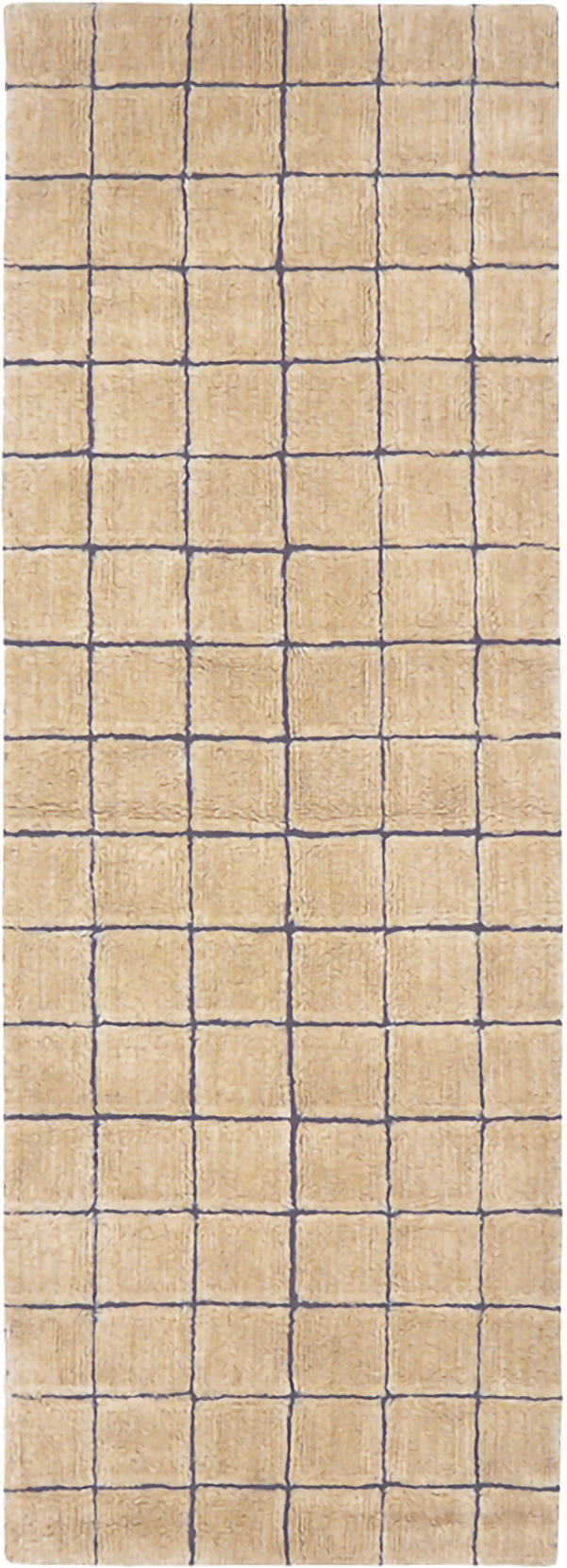 Tvättbar Ullmatta Mosaic 80x230 cm
