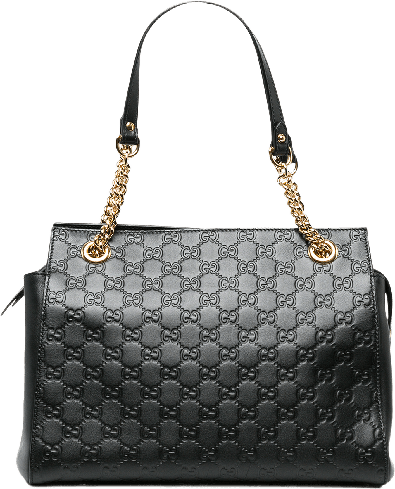 Gucci Medium Guccissima Soft Shoulder Bag, från Luxclusif, i färgen svart.