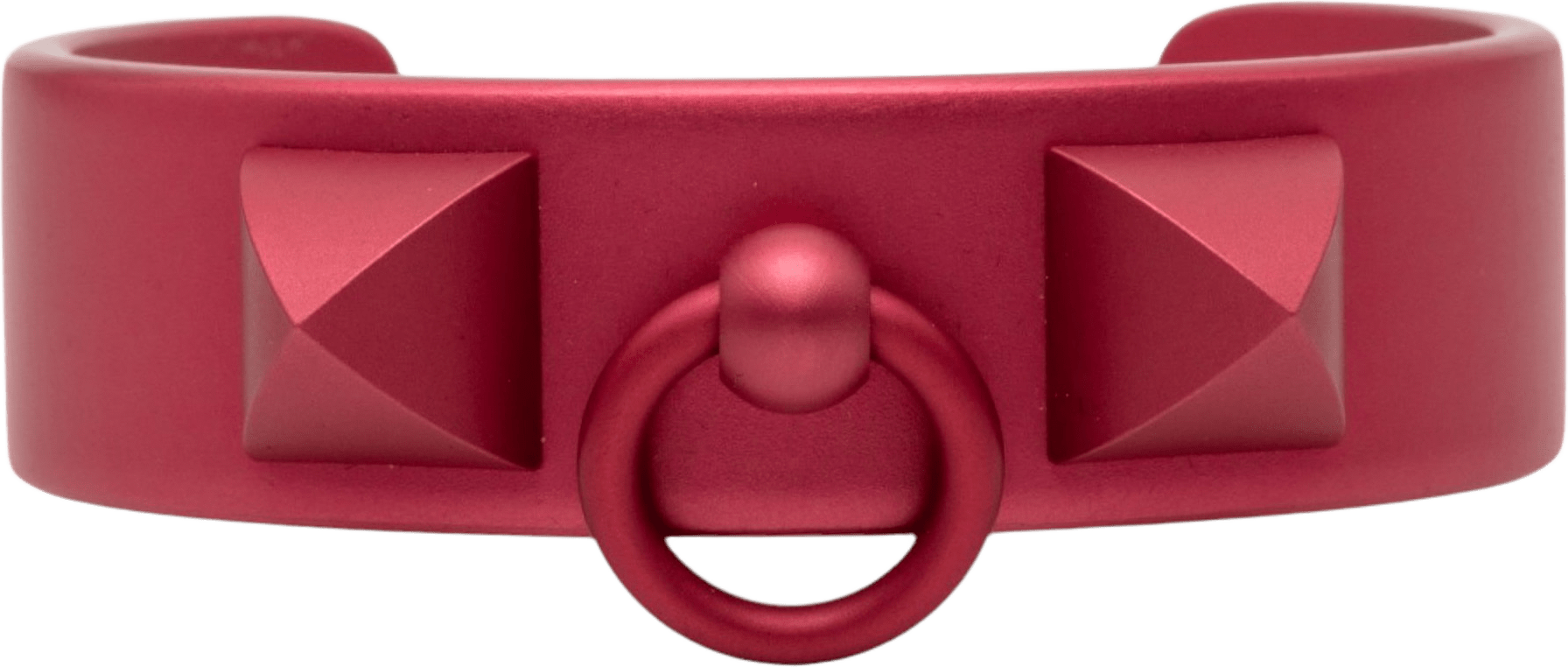 Hermès Aluminum Collier De Chien Medor Sunset Bracelet T2, från Luxclusif, i färgen dark pink.