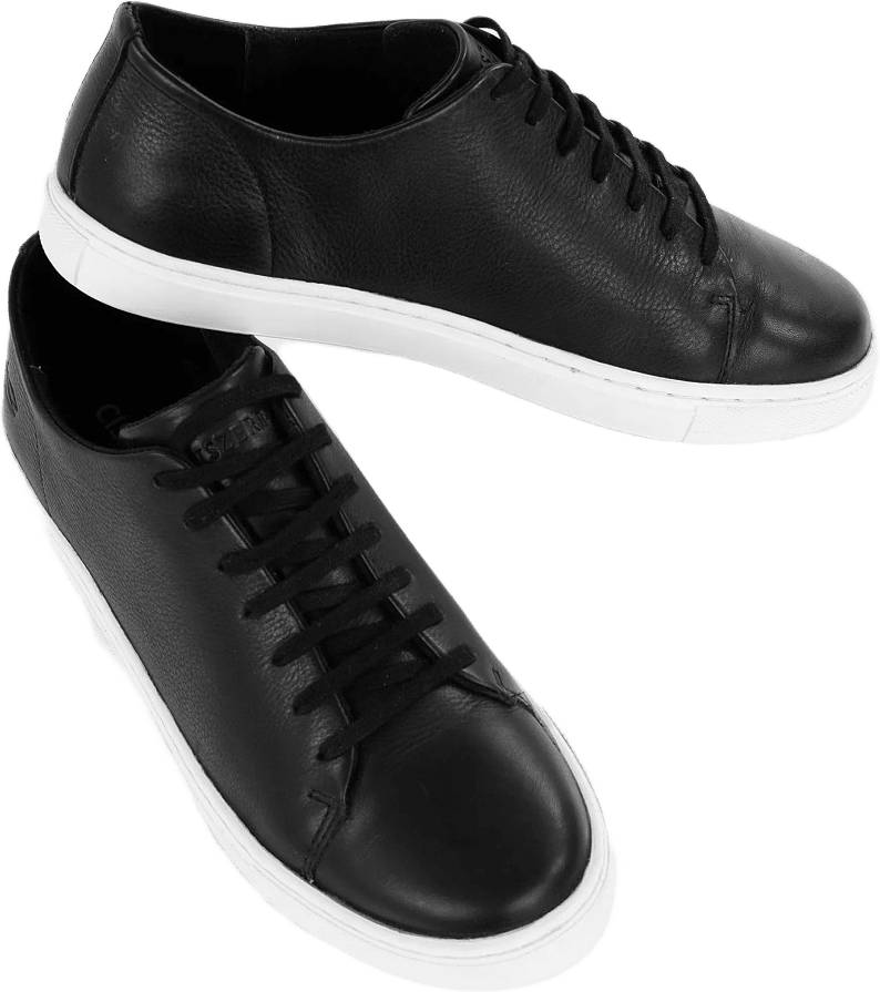 Dale Leather Sneaker - Black