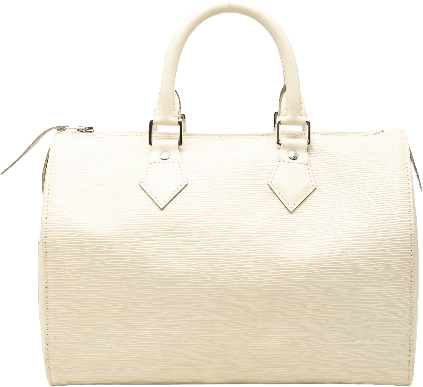 Louis Vuitton Epi Speedy 30, från Luxclusif, i färgen white.