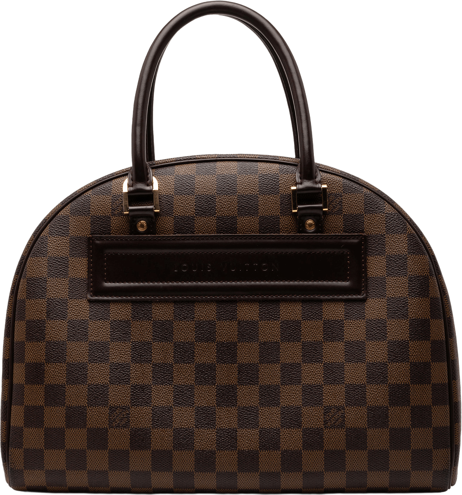 Louis Vuitton Damier Ebene Nolita, från Luxclusif, i färgen brown.