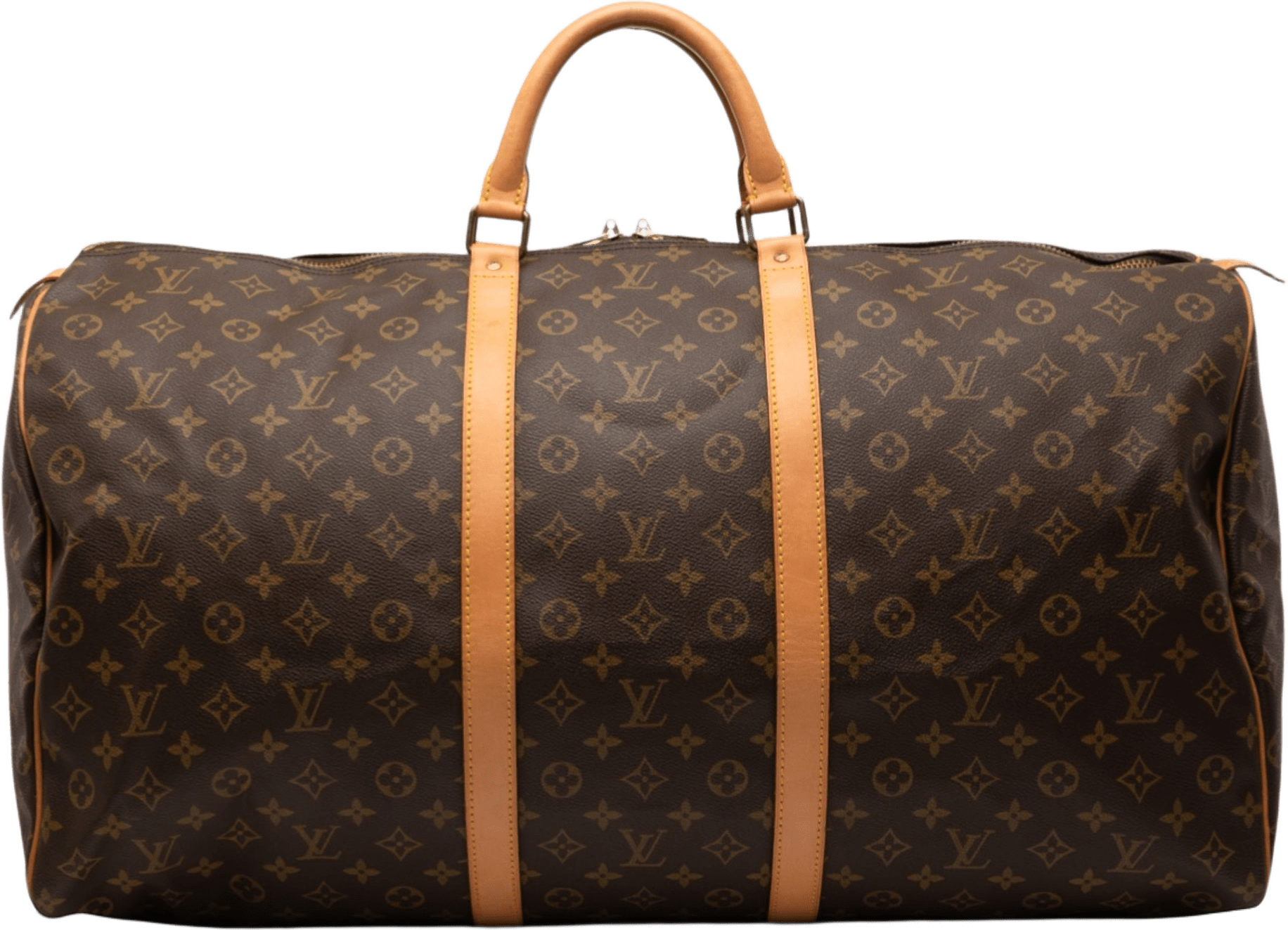 Louis Vuitton Monogram Keepall 60, från Luxclusif, i färgen brown.