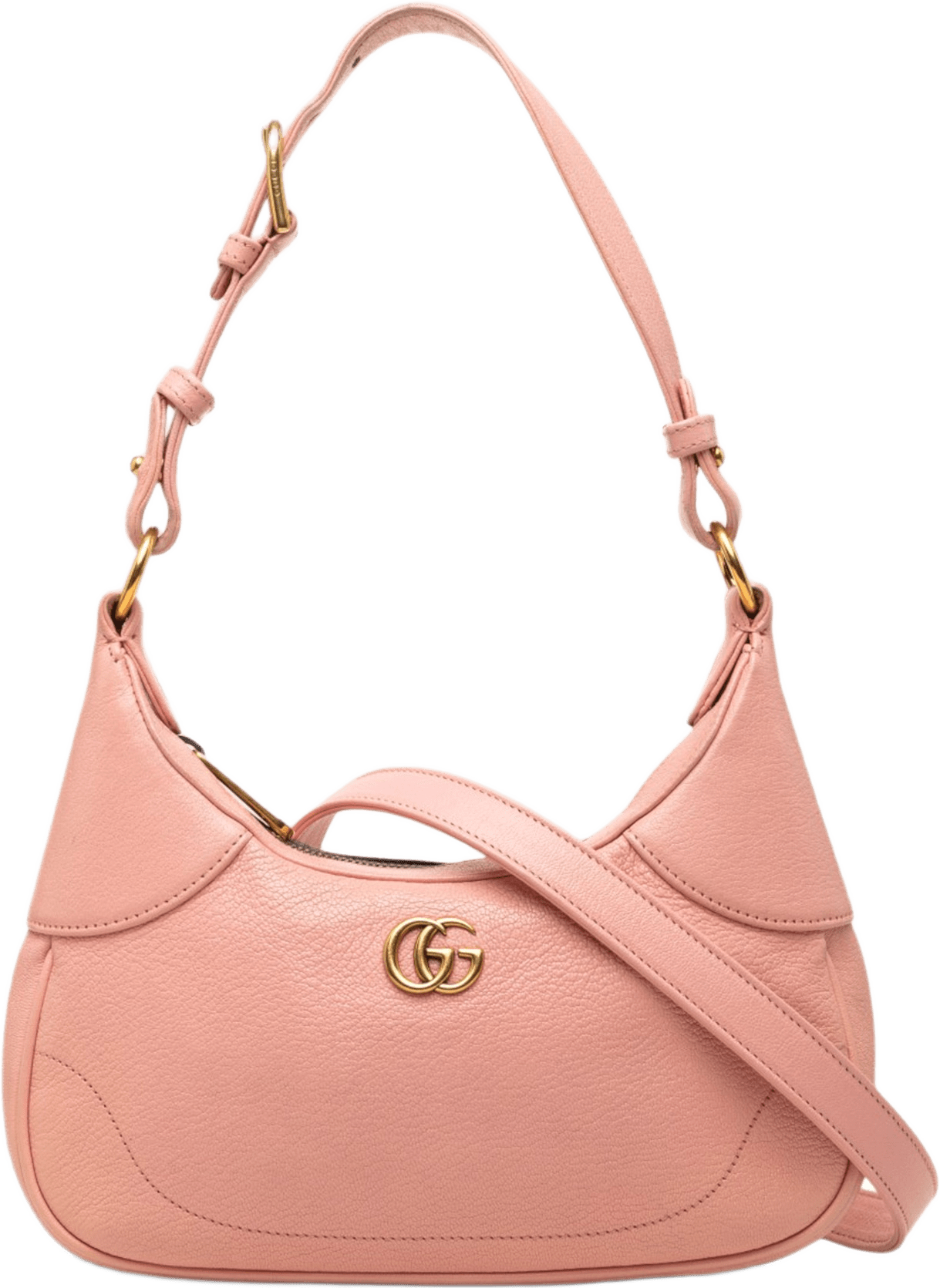 Gucci Small Calfskin Aphrodite Satchel, från Luxclusif, i färgen rosa.
