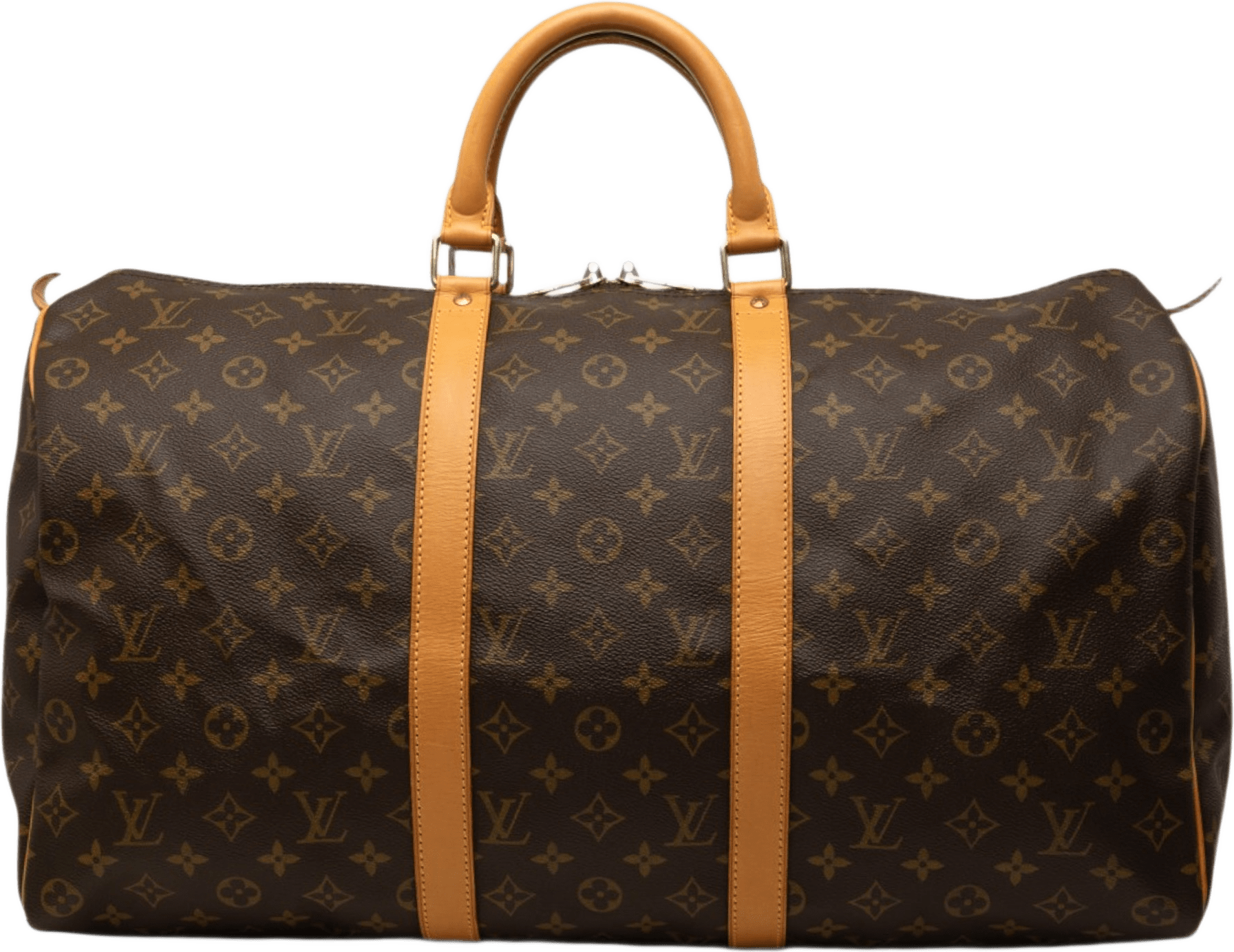 Louis Vuitton Monogram Keepall 50, från Luxclusif, i färgen brun.