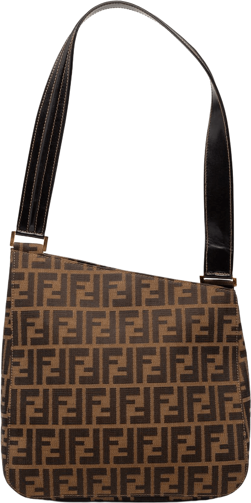 Fendi Zucca Canvas Shoulder Bag, från Luxclusif, i färgen brown.