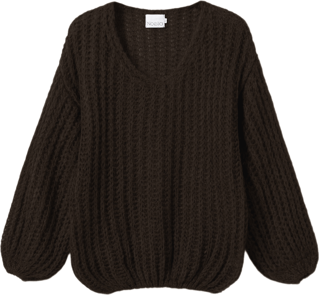 Joseph Knit Sweater - Dark Brown, från Noella, i färgen dark brown.