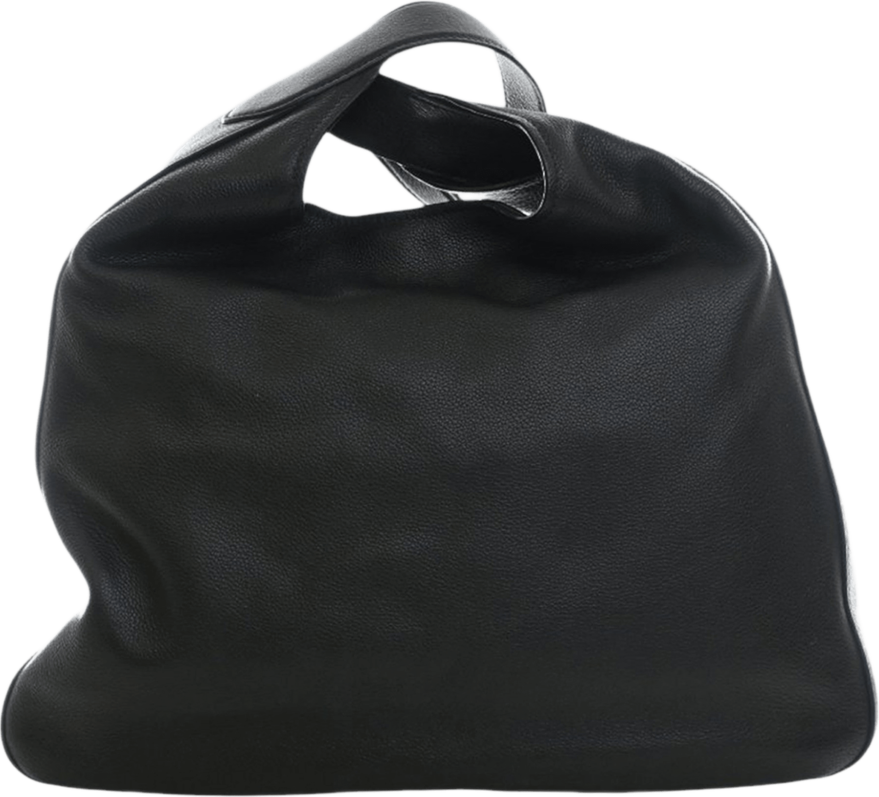 Prada Vitello Corsica Pocket Hobo, från Luxclusif, i färgen black.