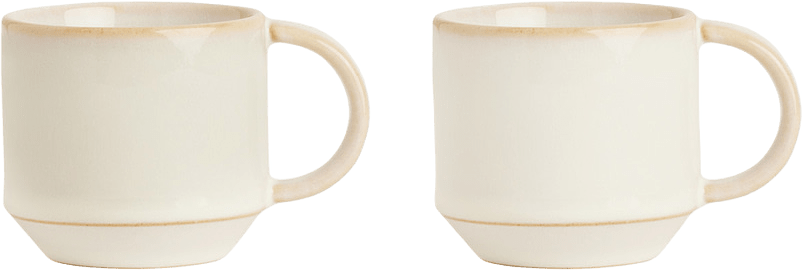 Yuka Espresso Cup - Pack Of 2, från OYOY Living, i färgen offwhite.
