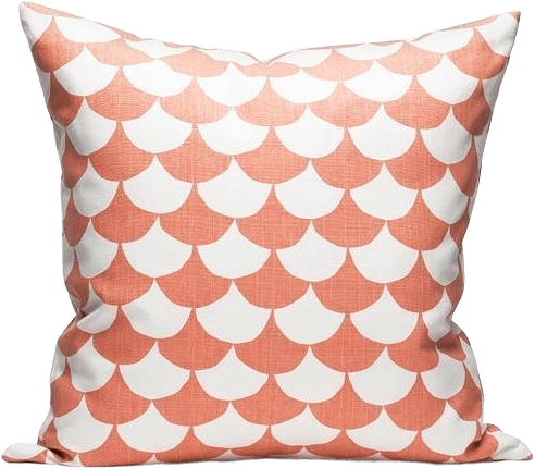 Kuddfodral Big Waves 50x50cm Korall