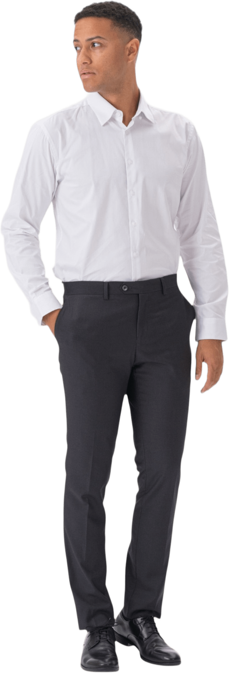 Premium Kostymbyxor, från TeeShoppen, i färgen gråbrun.