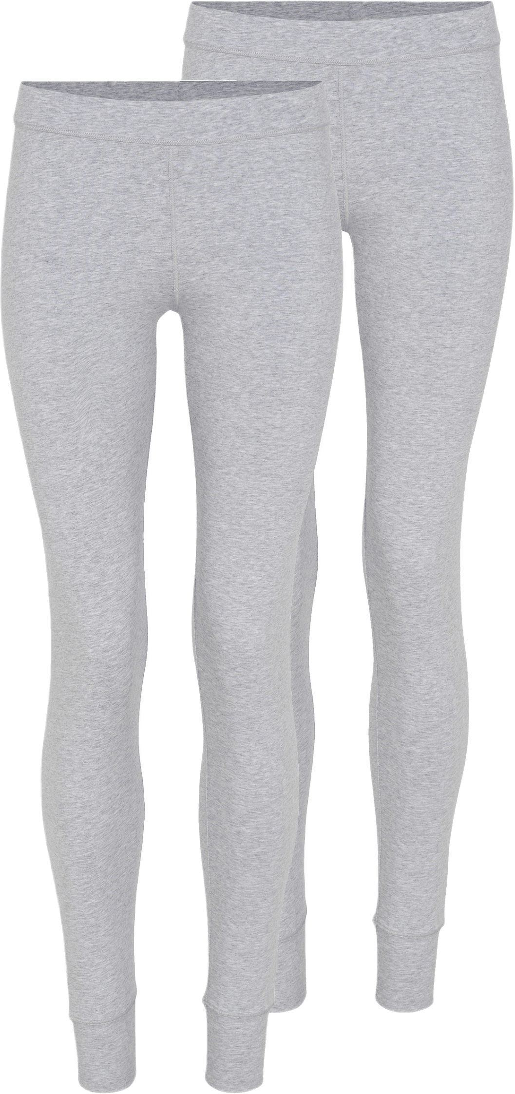 2-pack Bambu, Leggings, Svart, från JBS of Denmark, i färgen light grey melange.