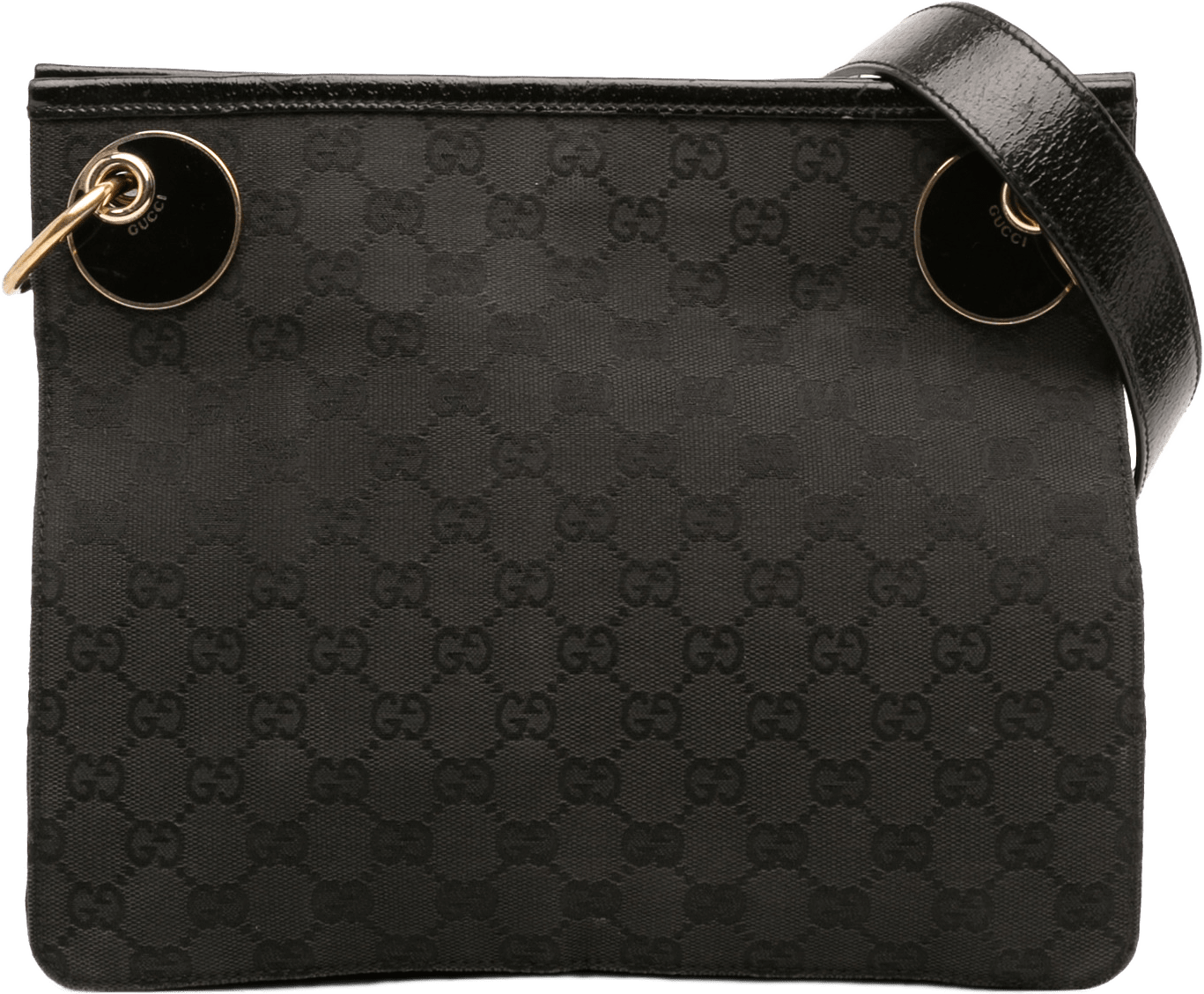 Gucci Gg Canvas Eclipse Crossbody, från Luxclusif, i färgen black.