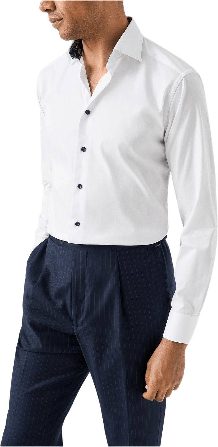 Signature Twill-skjorta Slim Fit, från Eton, i färgen white.