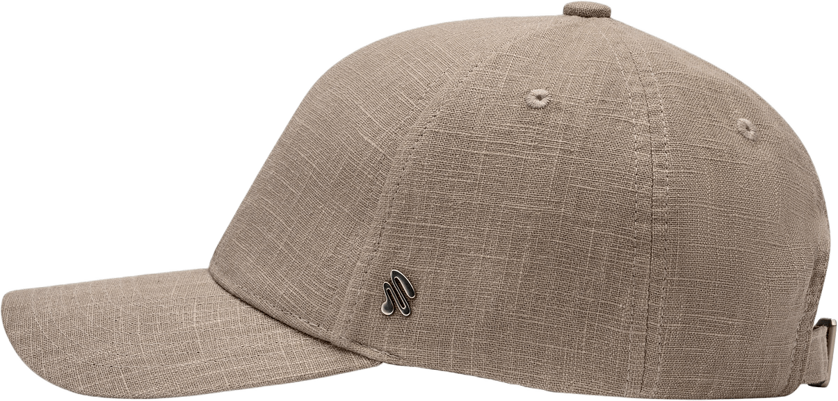 Baseball Cap 107 Linen, från Stiksen, i färgen ash.