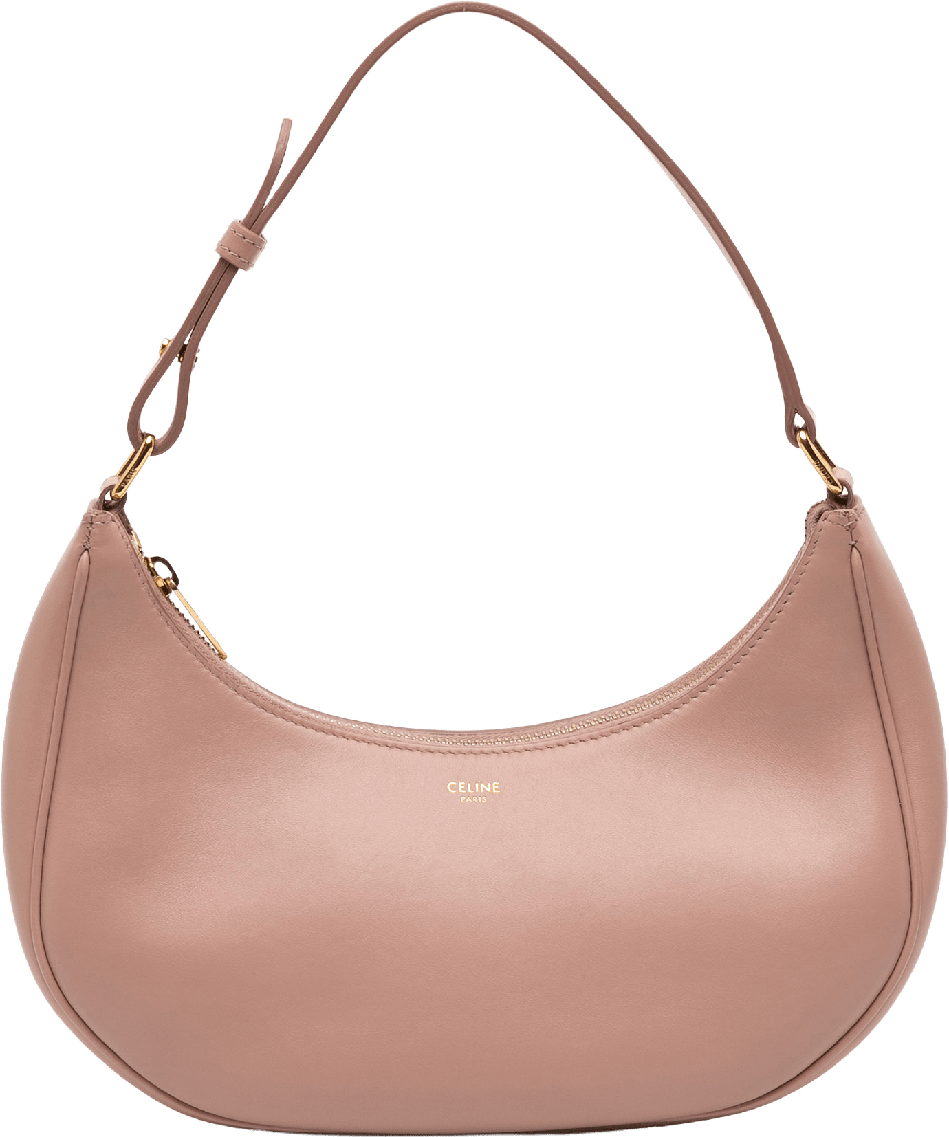 Celine Medium Smooth Calfskin Ava Shoulder Bag, från Luxclusif, i färgen light pink.