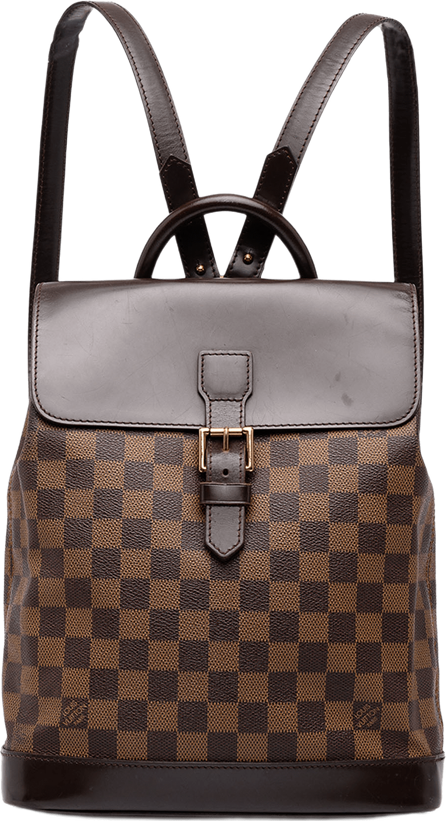 Louis Vuitton Damier Ebene Soho, från Luxclusif, i färgen brun.