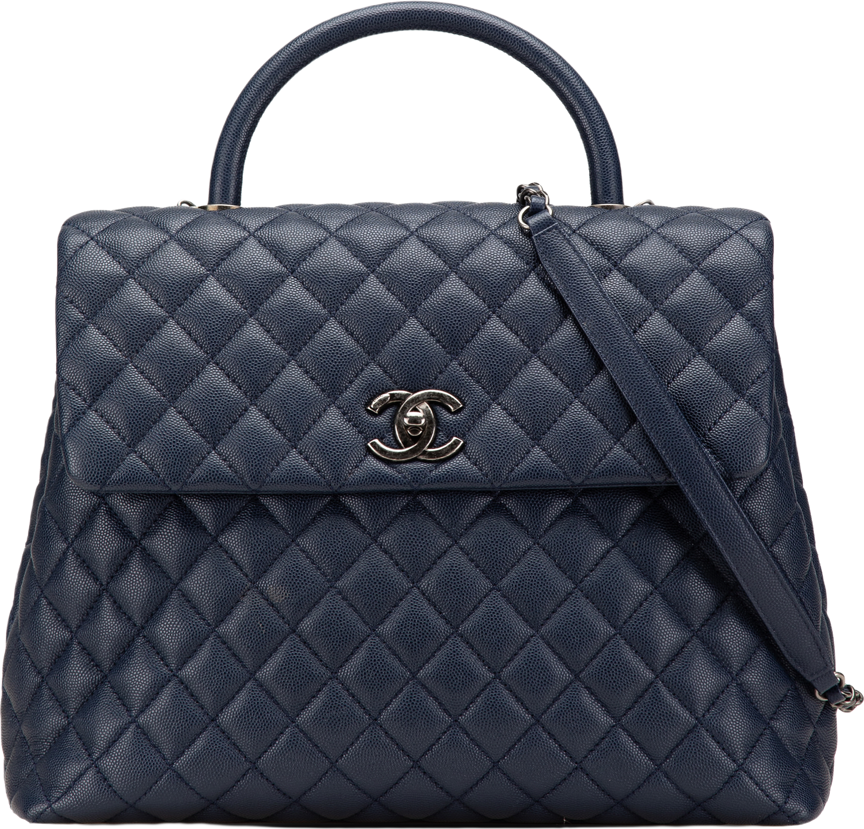 Chanel Large Caviar Coco Top Handle Bag