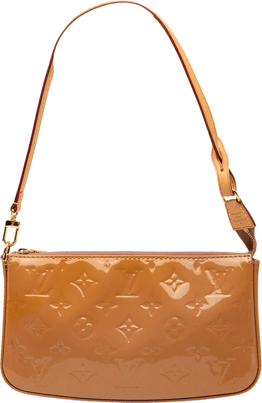 Louis Vuitton Monogram Vernis Pochette Accessoires, från Luxclusif, i färgen brown.