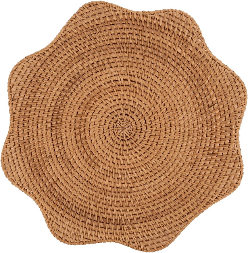 Scallop Rotting Bordstablett - 33 Cm, från Pick A Poppy, i färgen natural.