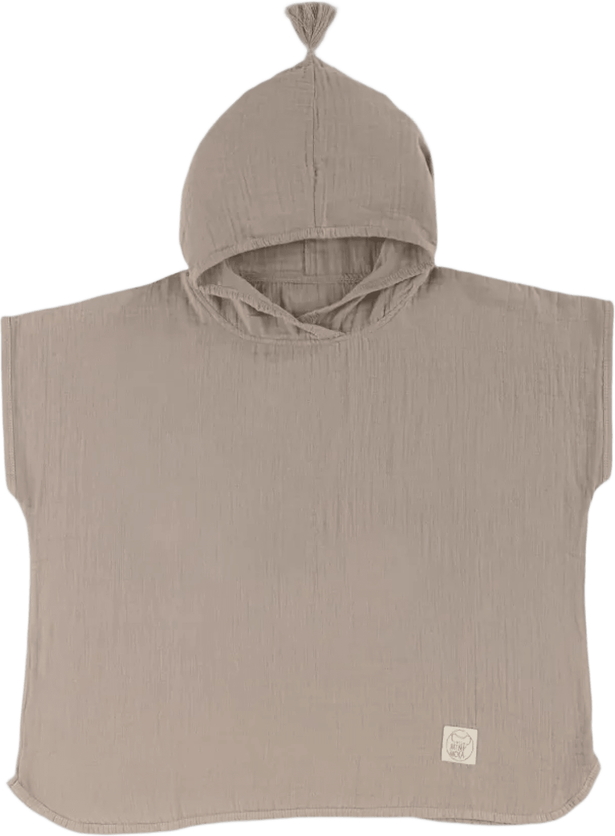 Muslin Poncho, från Minimoca, i färgen beige.