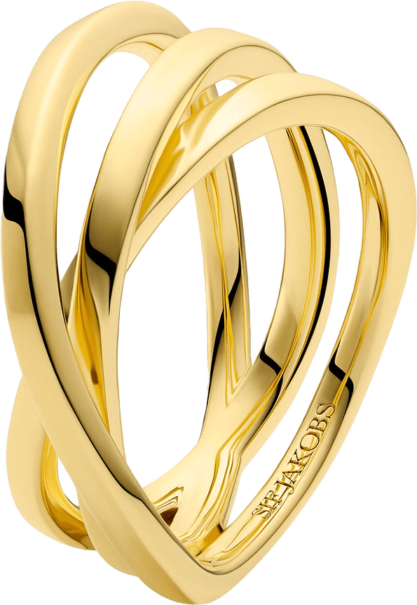 Ring Spirale Pianura, från Sif Jakobs Jewellery, i färgen gold.