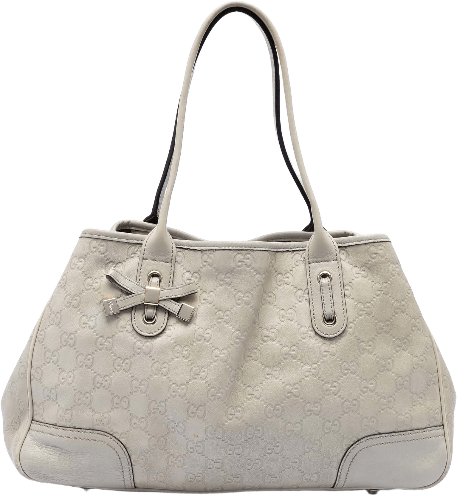 Gucci Guccissima Princy Tote, från Luxclusif, i färgen light beige.