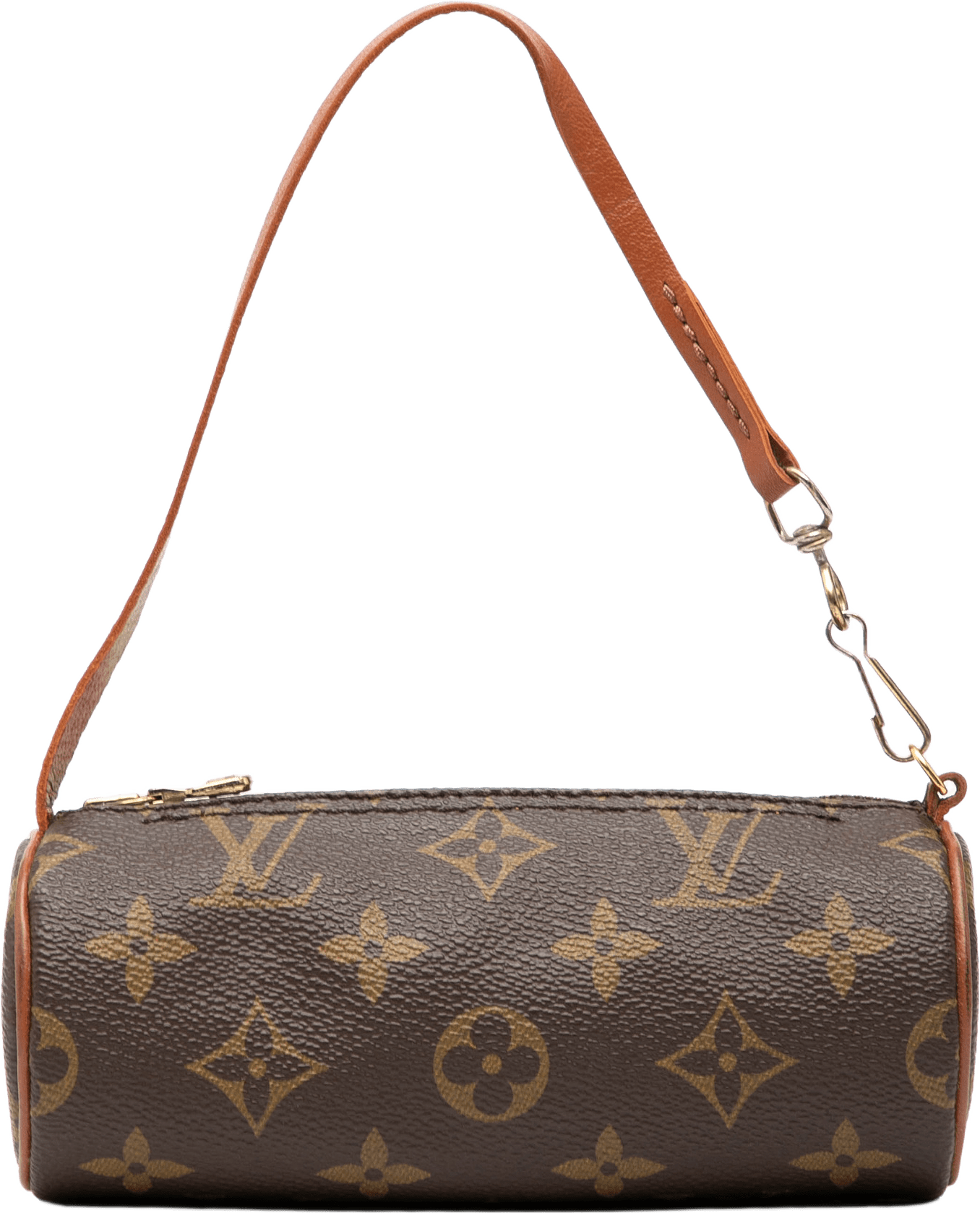 Louis Vuitton Monogram Papillon Pochette, från Luxclusif, i färgen brown.