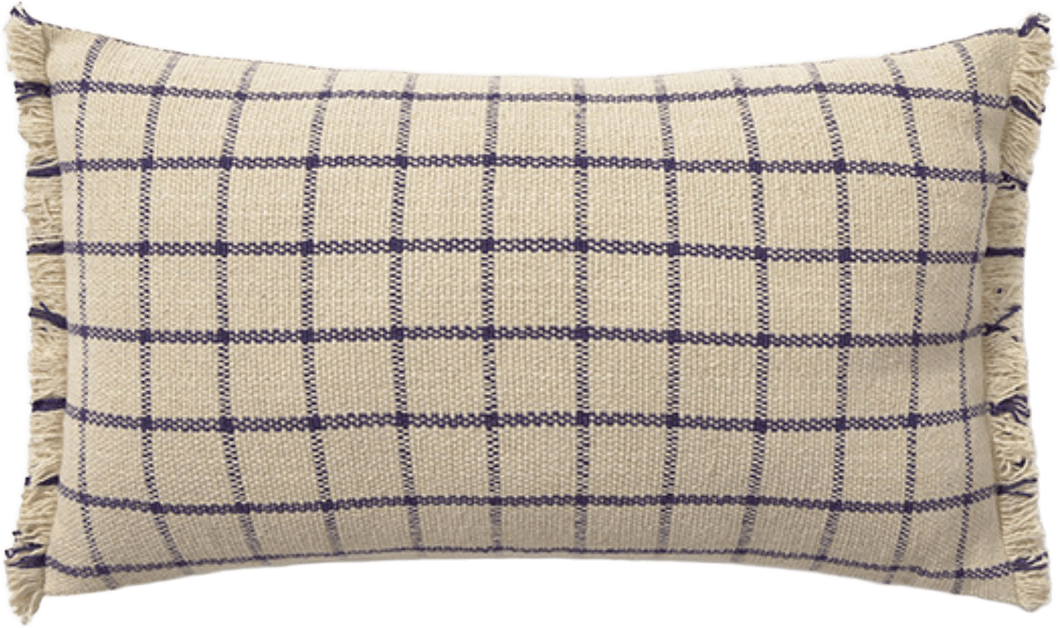 Kudde Geo Block, från LORENA CANALS, i färgen marinblå, naturlig.