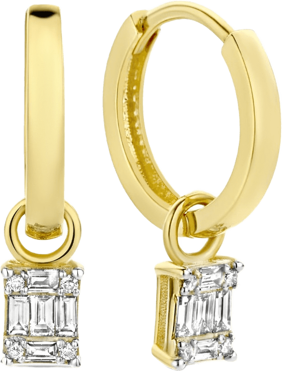 De La Paix 14 Karat Guld Creoler